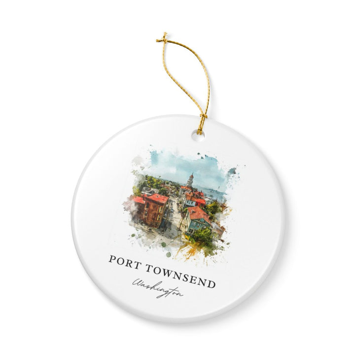 Port Townsend Washington Ornament: Unique Port Townsend Souvenir, Port Townsend Washington Xmas Decor, and Authentic Port Townsend Gift