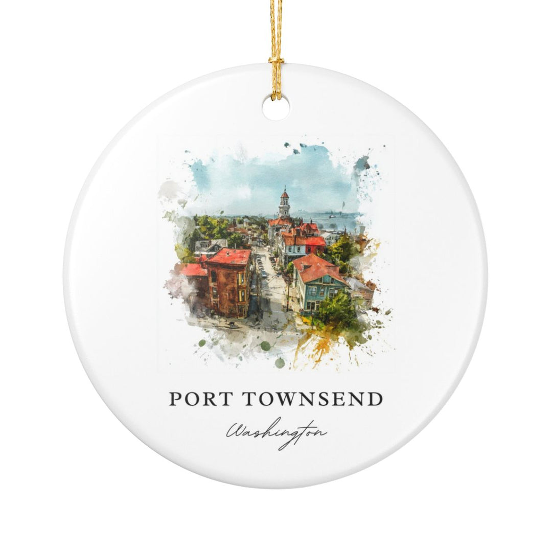 Port Townsend Washington Ornament: Unique Port Townsend Souvenir, Port Townsend Washington Xmas Decor, and Authentic Port Townsend Gift