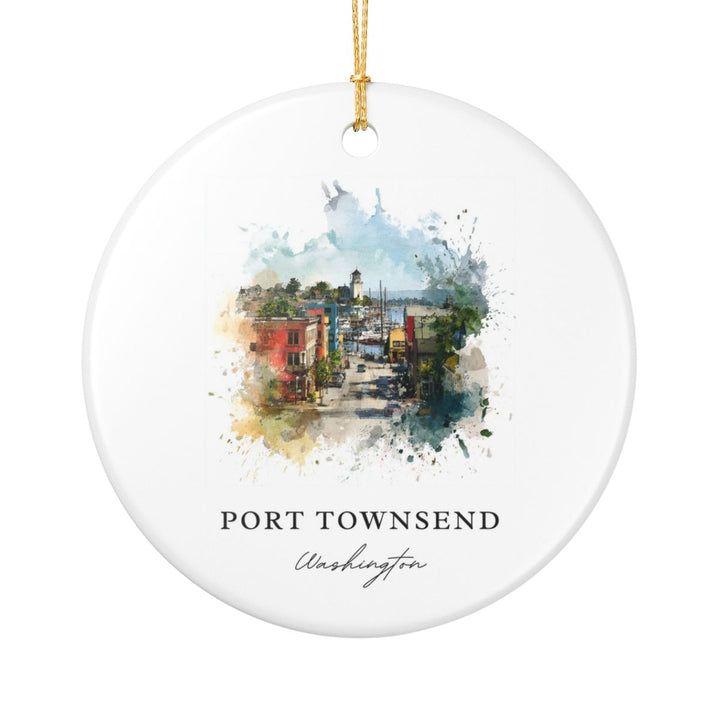 Port Townsend Washington Ornament: Unique Port Townsend Souvenir, Port Townsend Washington Xmas Decor, and Authentic Port Townsend Gift