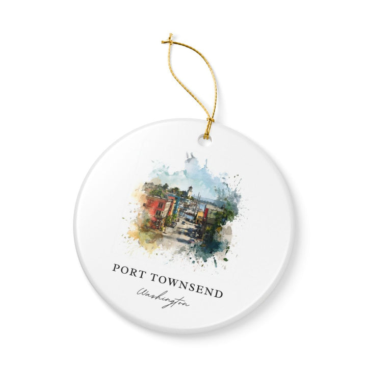 Port Townsend Washington Ornament: Unique Port Townsend Souvenir, Port Townsend Washington Xmas Decor, and Authentic Port Townsend Gift