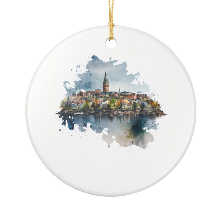 Portland Maine Ornament: Unique Portland Maine Souvenir, Portland Maine Xmas Decor, and Authentic Portland Maine Gift