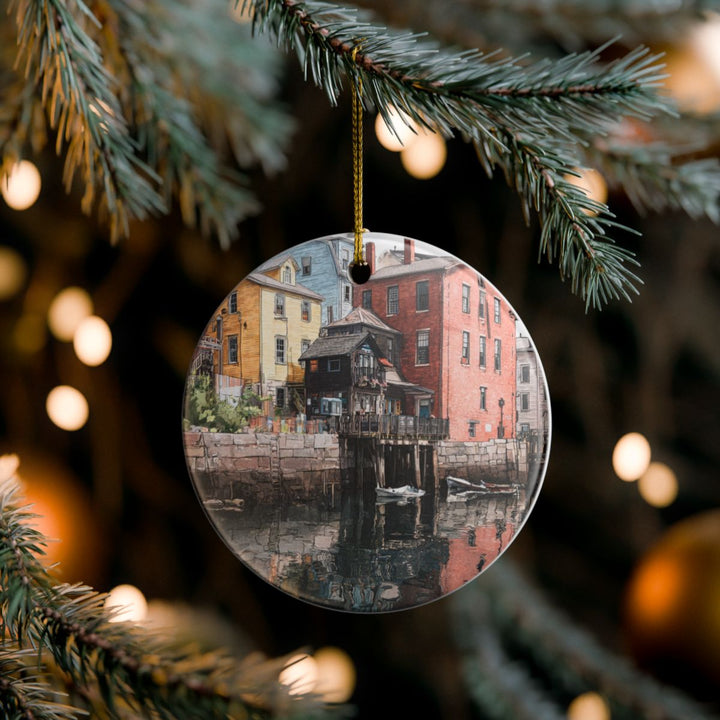 Portland Maine Ornament: Unique Portland Maine Souvenir, Portland Maine Xmas Decor, and Authentic Portland Maine Gift