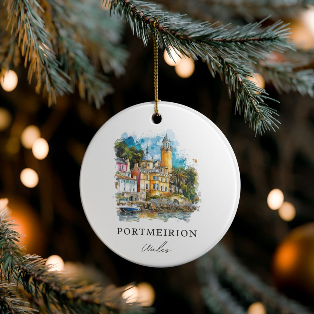 Portmeirion Ornament: Unique Portmeirion Souvenir, Portmeirion Xmas Decor, and Authentic Portmeirion Gift