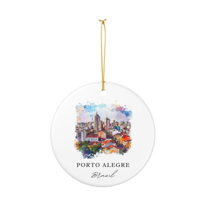 Porto Alegre Ornament: Unique Porto Alegre Souvenir, Porto Alegre Xmas Decor, and Authentic Porto Alegre Gift