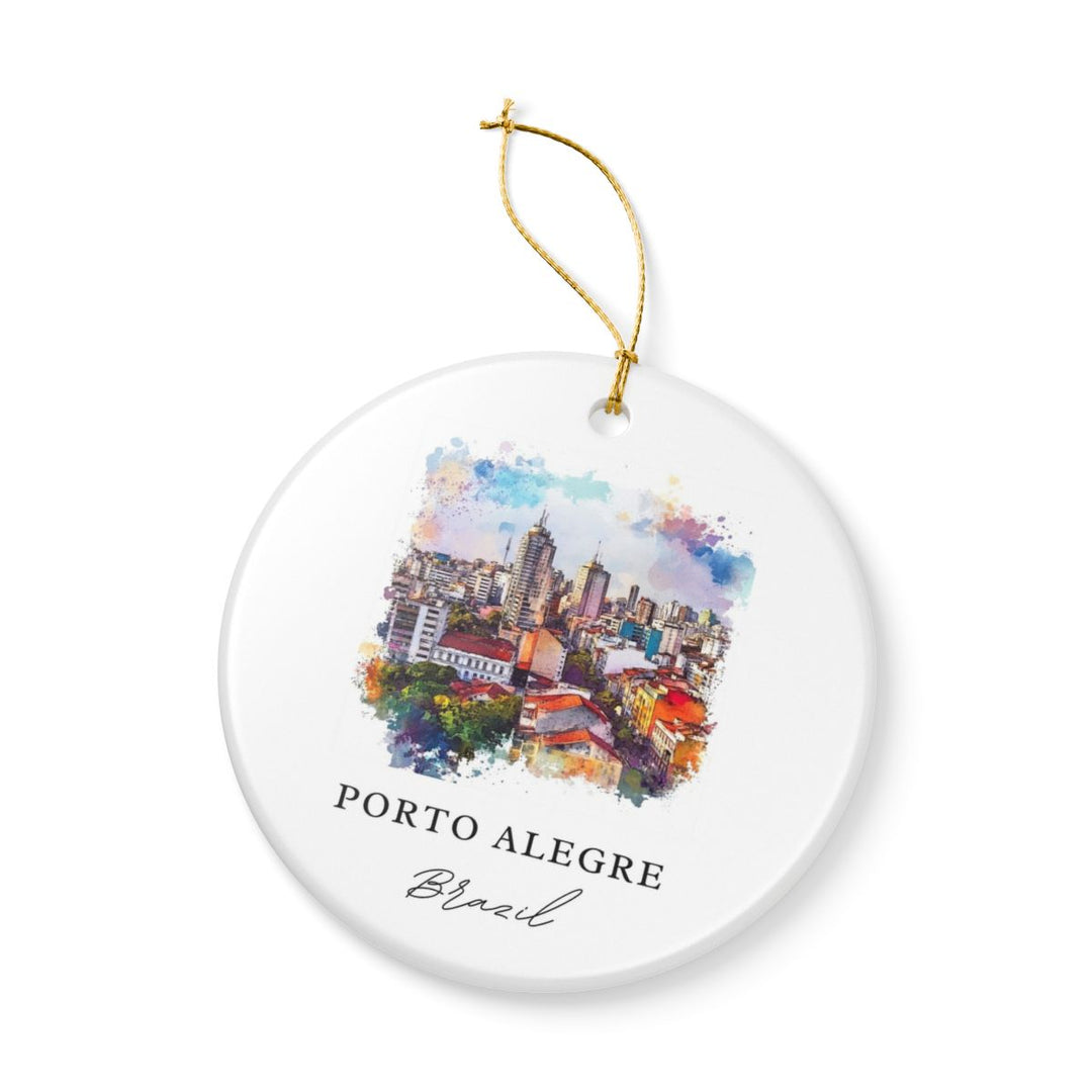 Porto Alegre Ornament: Unique Porto Alegre Souvenir, Porto Alegre Xmas Decor, and Authentic Porto Alegre Gift