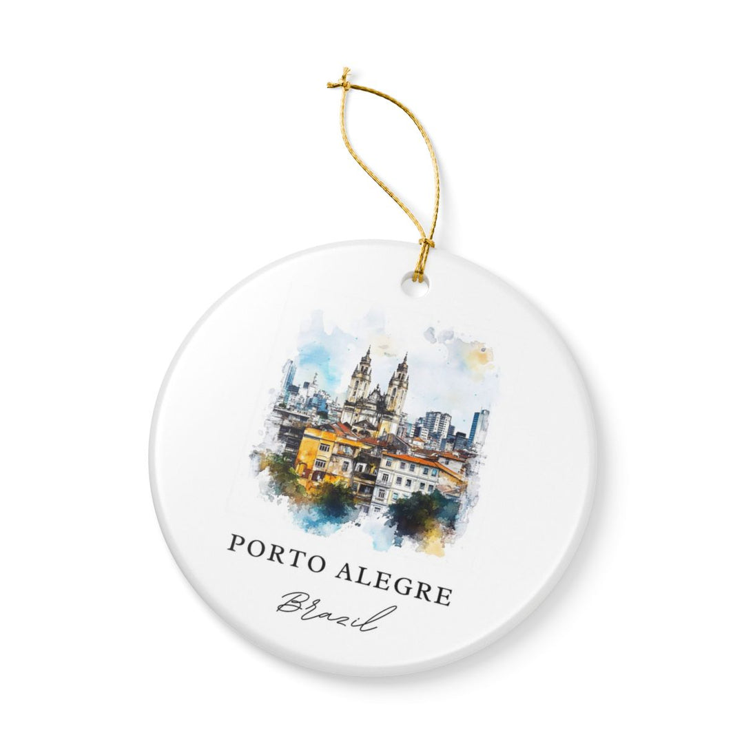 Porto Alegre Ornament: Unique Porto Alegre Souvenir, Porto Alegre Xmas Decor, and Authentic Porto Alegre Gift