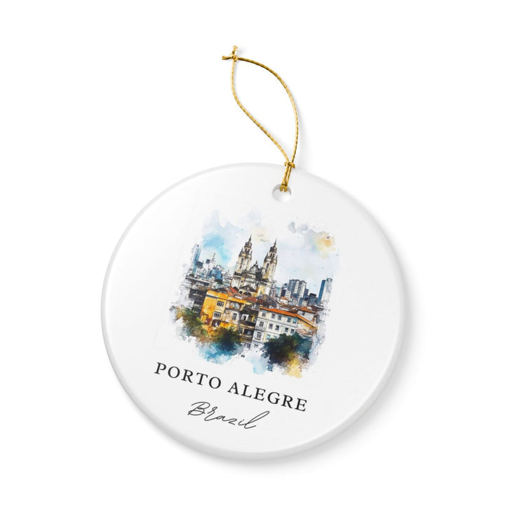 Porto Alegre Ornament: Unique Porto Alegre Souvenir, Porto Alegre Xmas Decor, and Authentic Porto Alegre Gift