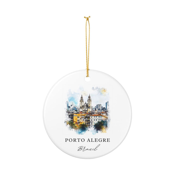 Porto Alegre Ornament: Unique Porto Alegre Souvenir, Porto Alegre Xmas Decor, and Authentic Porto Alegre Gift