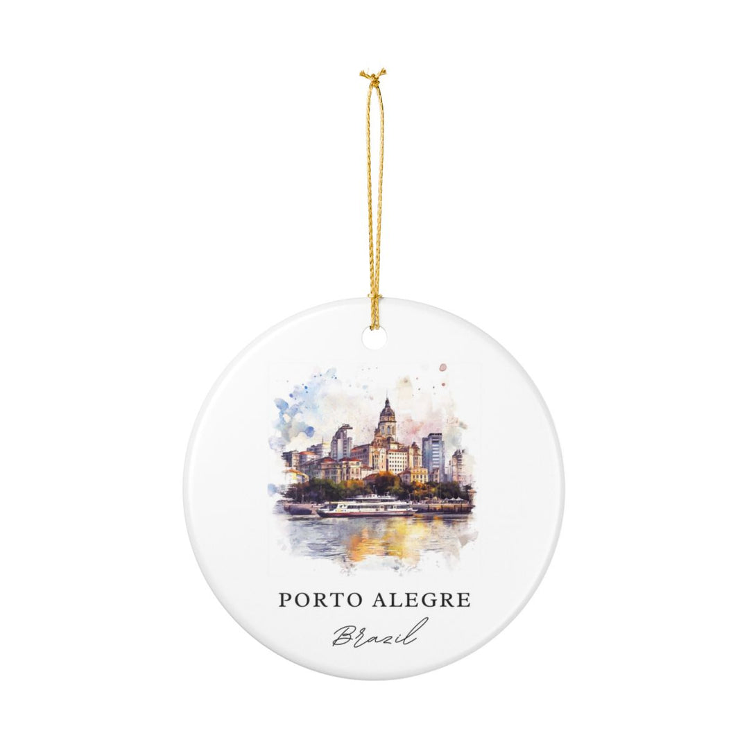 Porto Alegre Ornament: Unique Porto Alegre Souvenir, Porto Alegre Xmas Decor, and Authentic Porto Alegre Gift