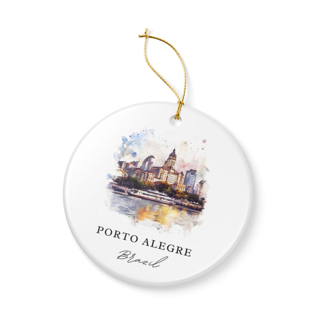 Porto Alegre Ornament: Unique Porto Alegre Souvenir, Porto Alegre Xmas Decor, and Authentic Porto Alegre Gift