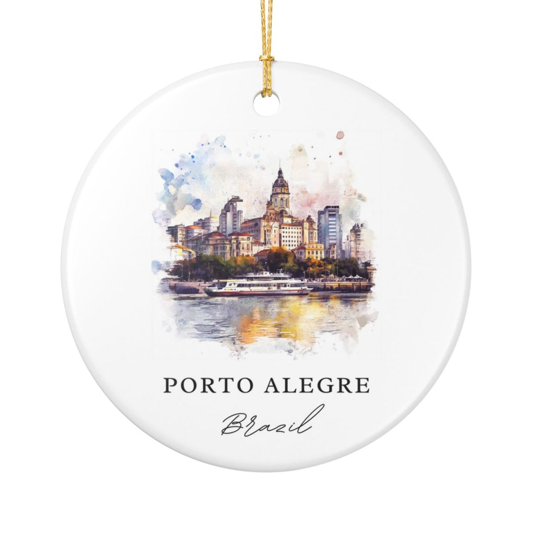 Porto Alegre Ornament: Unique Porto Alegre Souvenir, Porto Alegre Xmas Decor, and Authentic Porto Alegre Gift