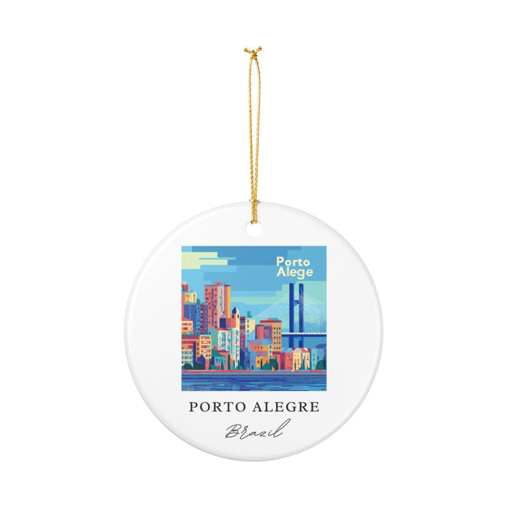 Porto Alegre Ornament: Unique Porto Alegre Souvenir, Porto Alegre Xmas Decor, and Authentic Porto Alegre Gift