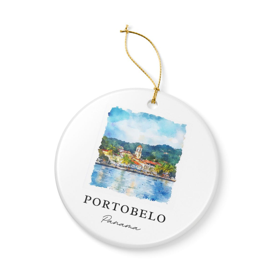 Portobelo Panama Ornament: Unique Portobelo Panama Souvenir, Portobelo Panama Xmas Decor, and Authentic Portobelo Panama Gift