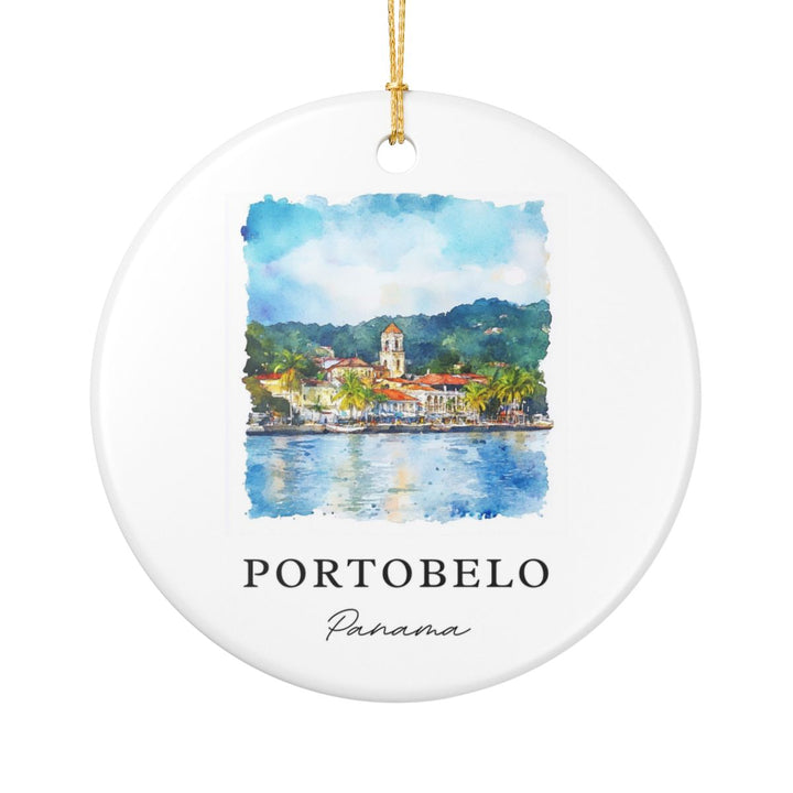 Portobelo Panama Ornament: Unique Portobelo Panama Souvenir, Portobelo Panama Xmas Decor, and Authentic Portobelo Panama Gift