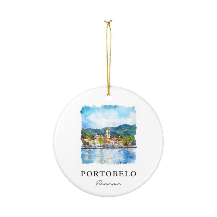 Portobelo Panama Ornament: Unique Portobelo Panama Souvenir, Portobelo Panama Xmas Decor, and Authentic Portobelo Panama Gift