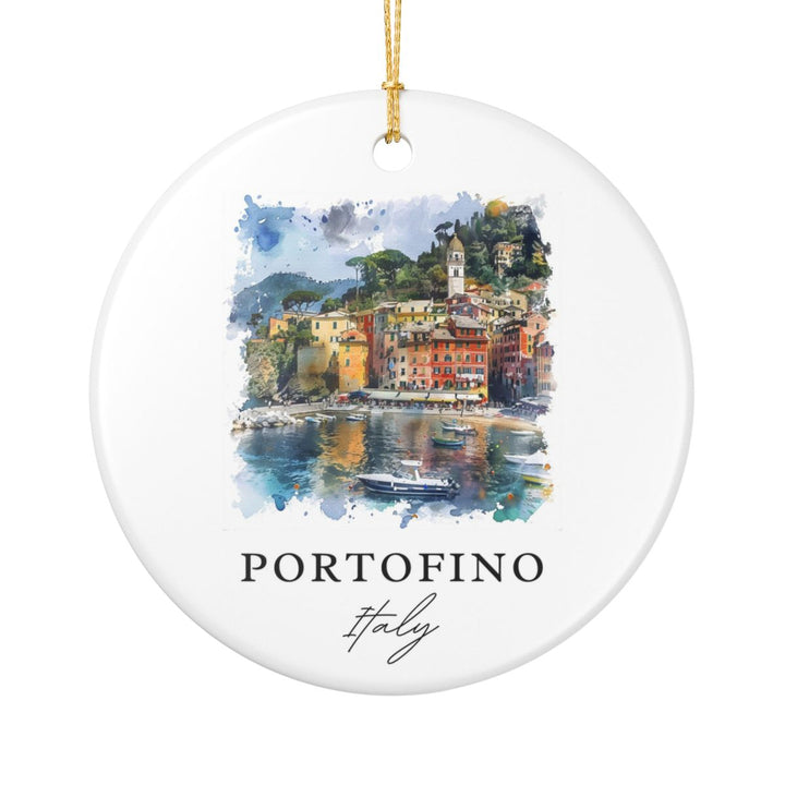 Portofino Italy Ornament: Unique Portofino Souvenir, Portofino Italy Xmas Decor, and Authentic Portofino Gift
