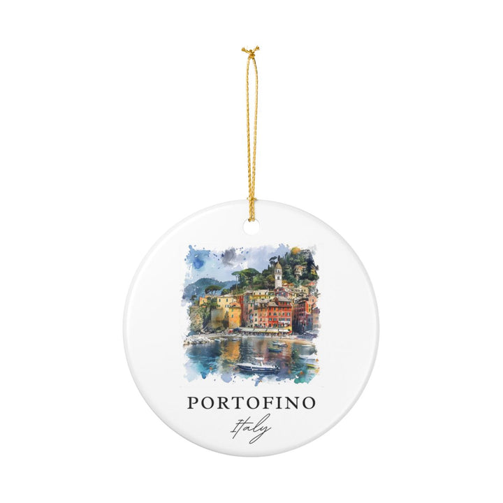 Portofino Italy Ornament: Unique Portofino Souvenir, Portofino Italy Xmas Decor, and Authentic Portofino Gift