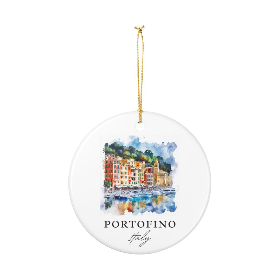 Portofino Italy Ornament: Unique Portofino Souvenir, Portofino Italy Xmas Decor, and Authentic Portofino Gift