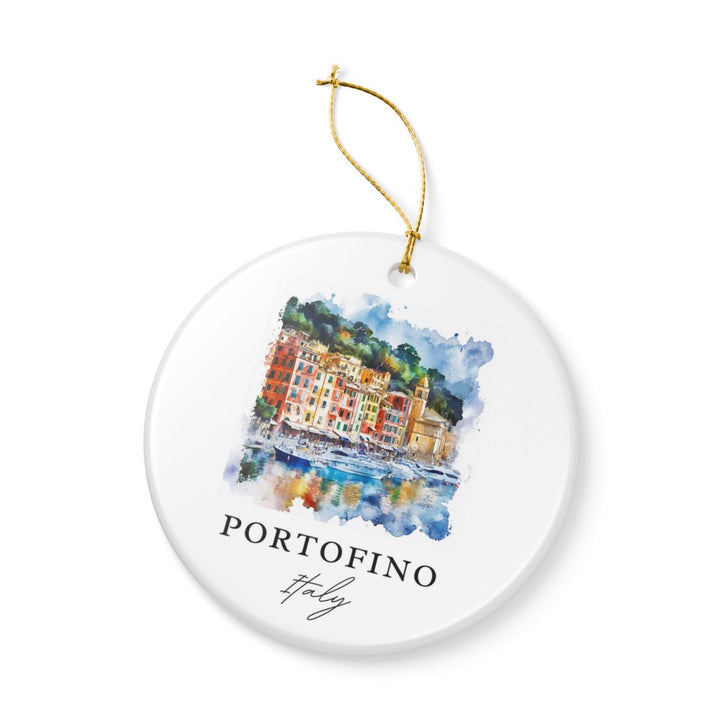 Portofino Italy Ornament: Unique Portofino Souvenir, Portofino Italy Xmas Decor, and Authentic Portofino Gift