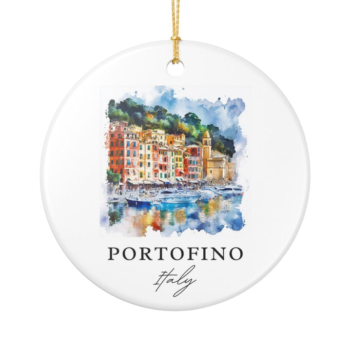 Portofino Italy Ornament: Unique Portofino Souvenir, Portofino Italy Xmas Decor, and Authentic Portofino Gift