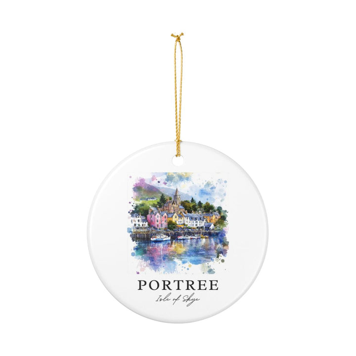 Portree Isle of Skye Scotland Ornament: Unique Portree Souvenir, Portree Scotland Xmas Decor, and Authentic Portree Gift