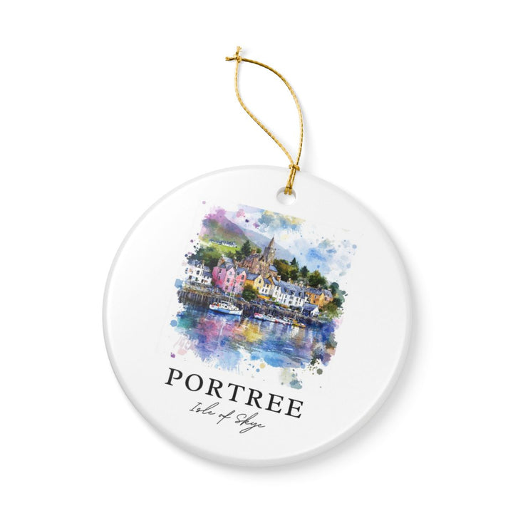 Portree Isle of Skye Scotland Ornament: Unique Portree Souvenir, Portree Scotland Xmas Decor, and Authentic Portree Gift