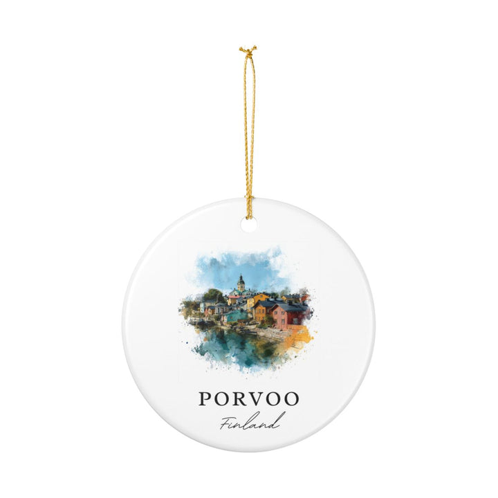 Porvoo Finland Ornament: Unique Porvoo Souvenir, Porvoo Finland Xmas Decor, and Authentic Porvoo Gift
