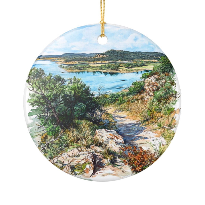 Possum Kingdom Lake Texas USA Ornament: Unique Possum Kingdom Lake Souvenir, Possum Kingdom Lake Xmas Decor, and Authentic Possum Kingdom Lake Gift