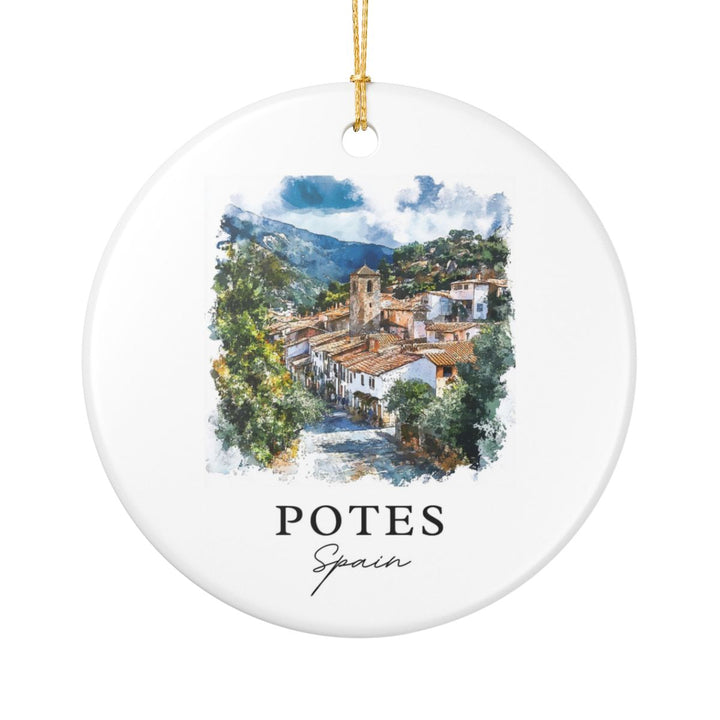 Potes Spain Ornament: Unique Potes Spain Souvenir, Potes Spain Xmas Decor, and Authentic Potes Spain Gift