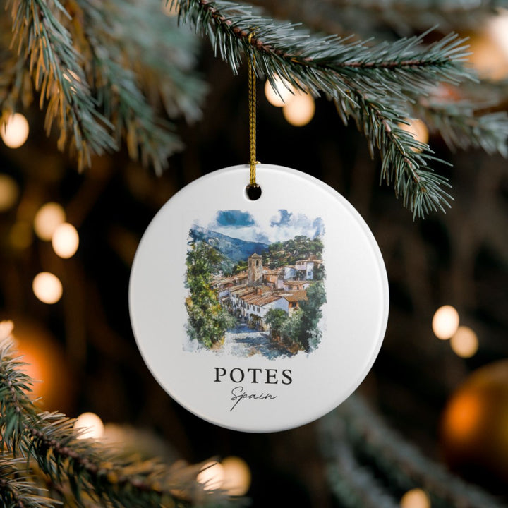 Potes Spain Ornament: Unique Potes Spain Souvenir, Potes Spain Xmas Decor, and Authentic Potes Spain Gift