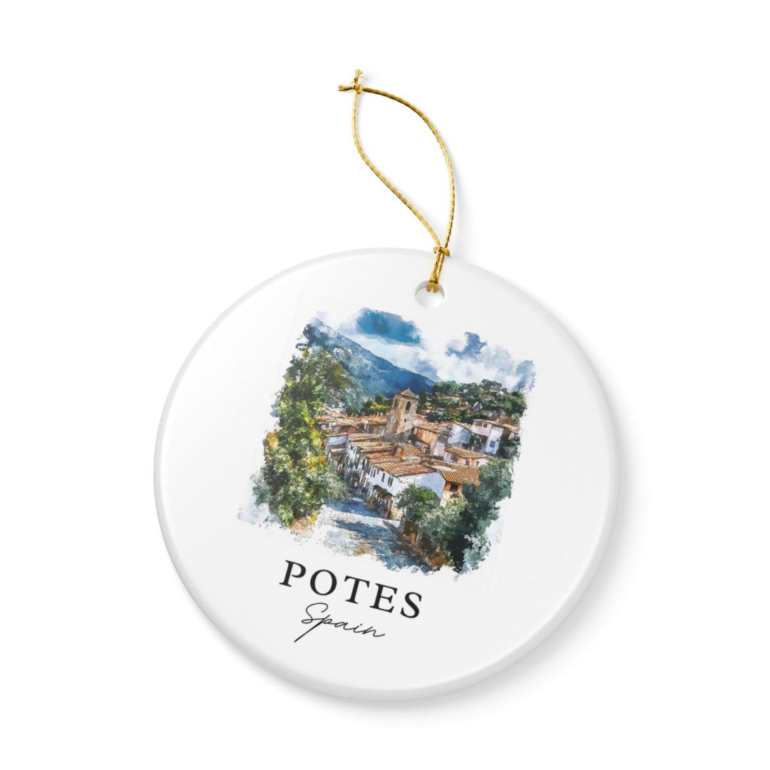 Potes Spain Ornament: Unique Potes Spain Souvenir, Potes Spain Xmas Decor, and Authentic Potes Spain Gift