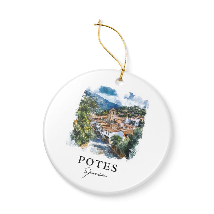 Potes Spain Ornament: Unique Potes Spain Souvenir, Potes Spain Xmas Decor, and Authentic Potes Spain Gift