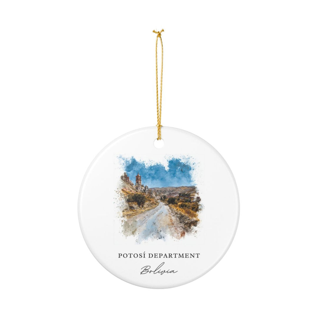 Potosí Bolivia Ornament: Unique Potosí Souvenir, Potosí Bolivia Xmas Decor, and Authentic Potosí Gift