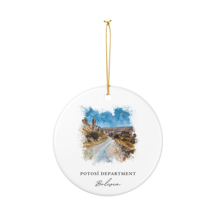 Potosí Bolivia Ornament: Unique Potosí Souvenir, Potosí Bolivia Xmas Decor, and Authentic Potosí Gift