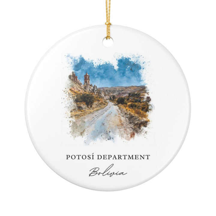 Potosí Bolivia Ornament: Unique Potosí Souvenir, Potosí Bolivia Xmas Decor, and Authentic Potosí Gift