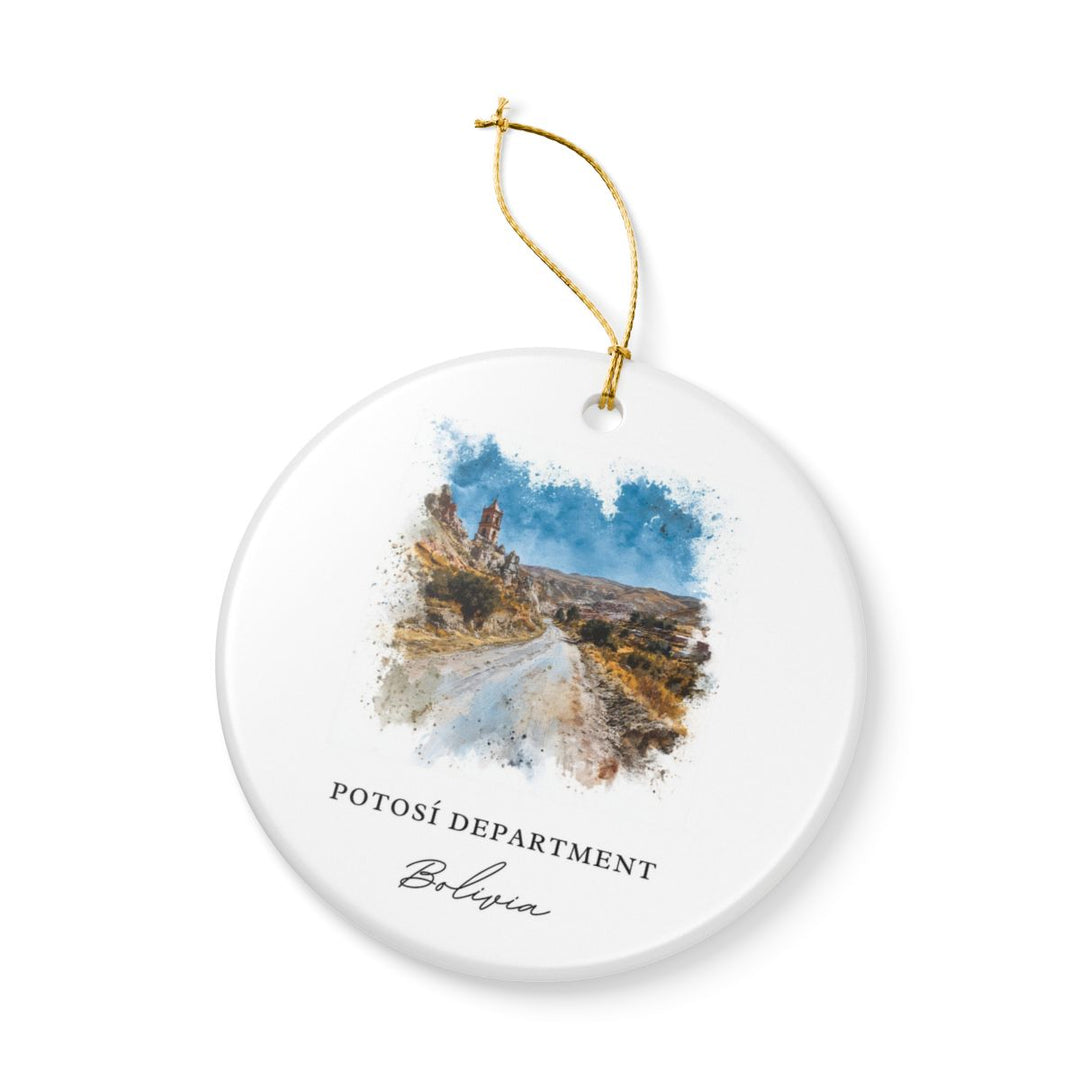 Potosí Bolivia Ornament: Unique Potosí Souvenir, Potosí Bolivia Xmas Decor, and Authentic Potosí Gift