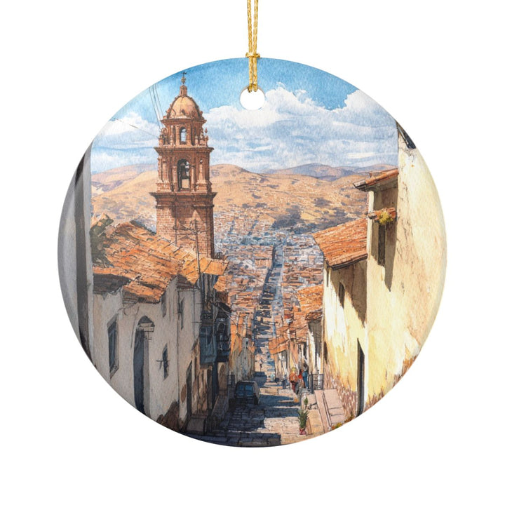 Potosi Bolivia Ornament: Unique Potosi Souvenir, Potosi Bolivia Xmas Decor, and Authentic Potosi Gift