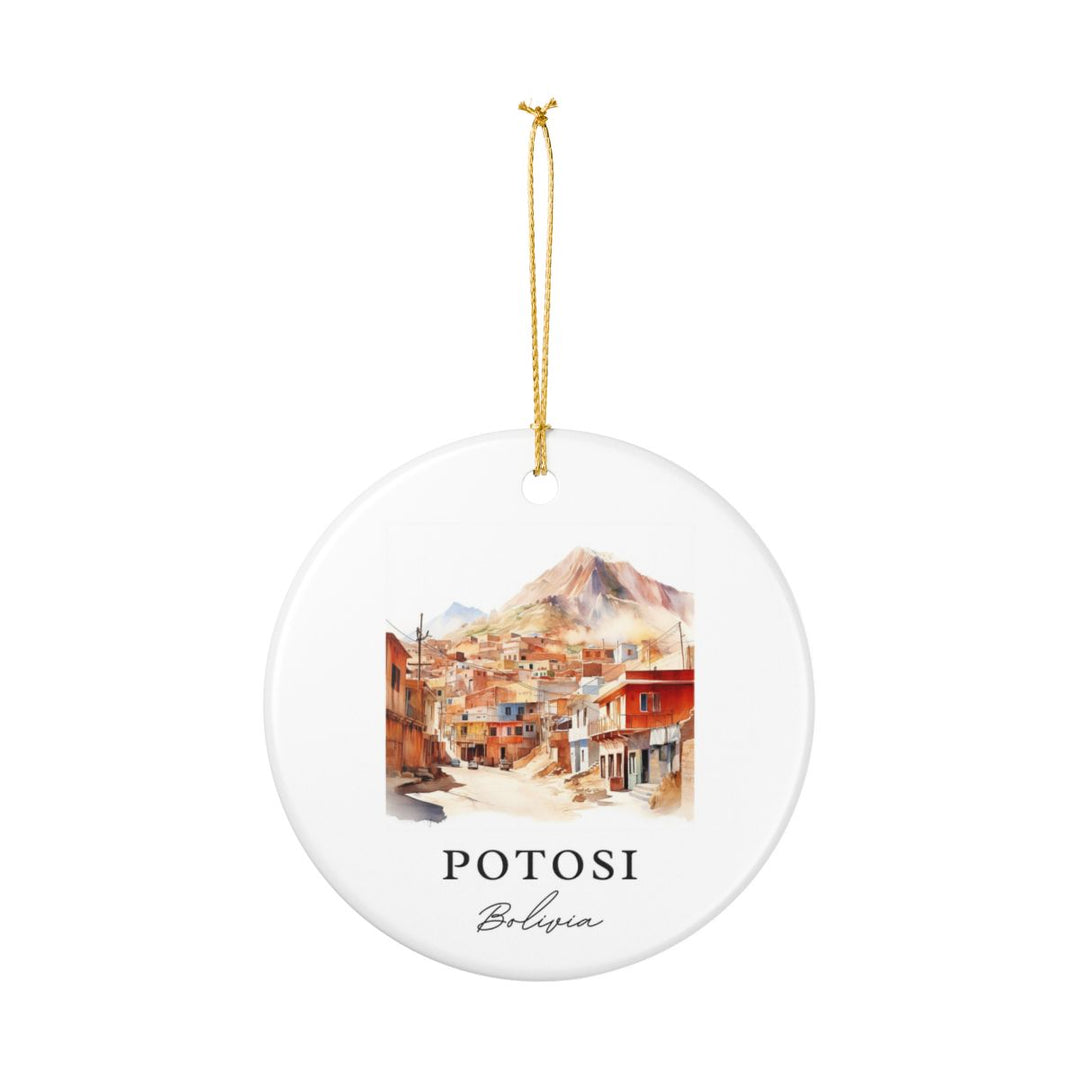 Potosi Bolivia Ornament: Unique Potosi Souvenir, Potosi Bolivia Xmas Decor, and Authentic Potosi Gift