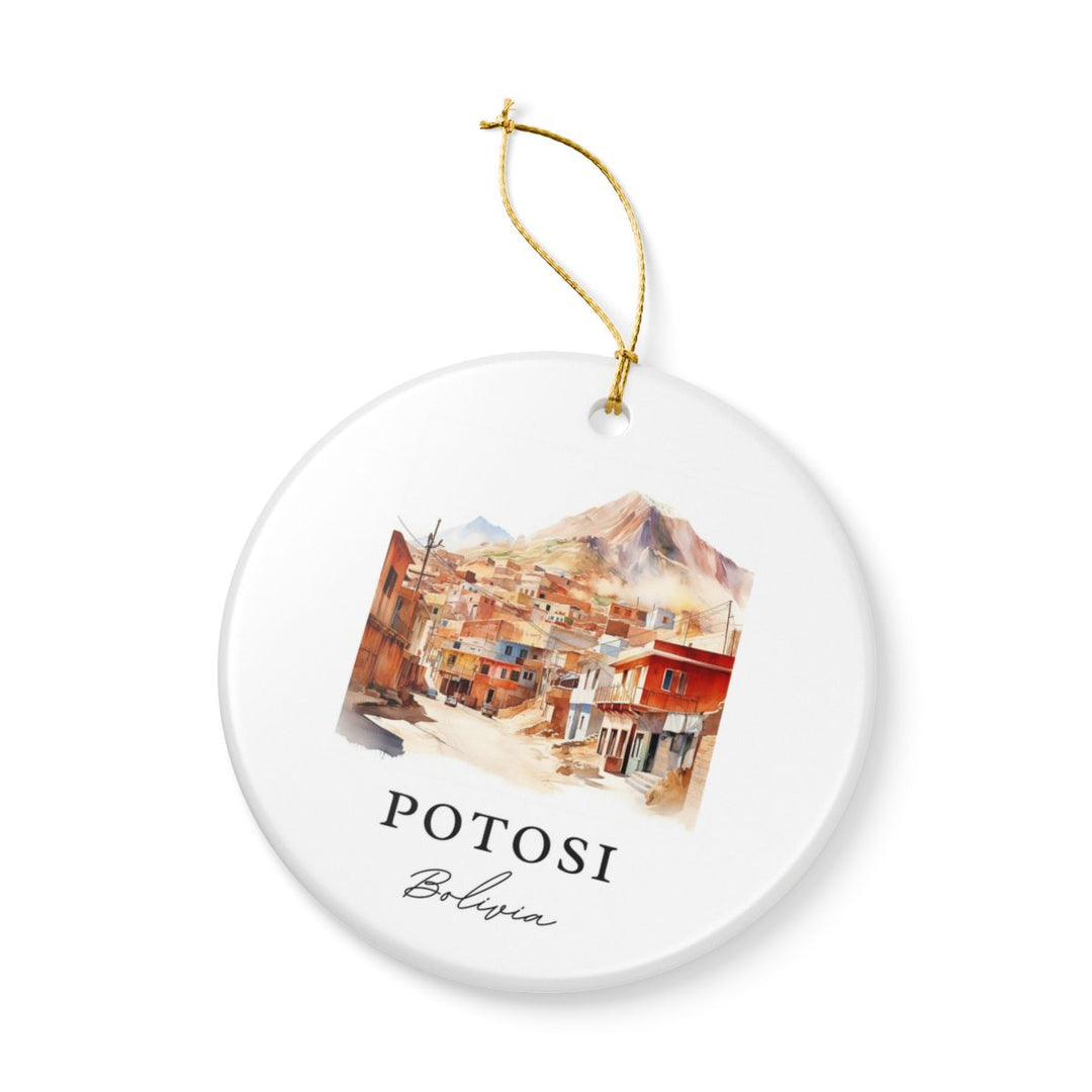 Potosi Bolivia Ornament: Unique Potosi Souvenir, Potosi Bolivia Xmas Decor, and Authentic Potosi Gift