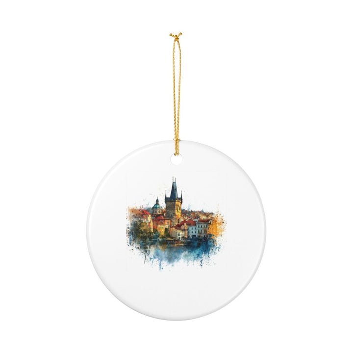 Prague Czech Republic Ornament: Unique Prague Souvenir, Prague Czech Republic Xmas Decor, and Authentic Prague Gift