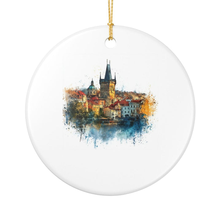 Prague Czech Republic Ornament: Unique Prague Souvenir, Prague Czech Republic Xmas Decor, and Authentic Prague Gift