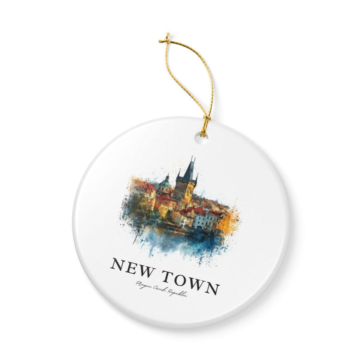 Prague Czech Republic Ornament: Unique Prague Souvenir, Prague Czech Republic Xmas Decor, and Authentic Prague Gift