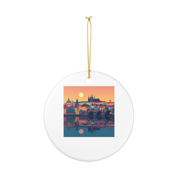 Prague Czech Republic Ornament: Unique Prague Souvenir, Prague Czech Republic Xmas Decor, and Authentic Prague Gift