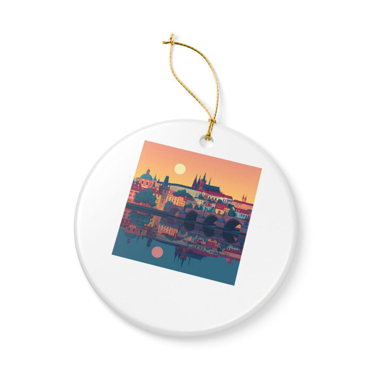 Prague Czech Republic Ornament: Unique Prague Souvenir, Prague Czech Republic Xmas Decor, and Authentic Prague Gift