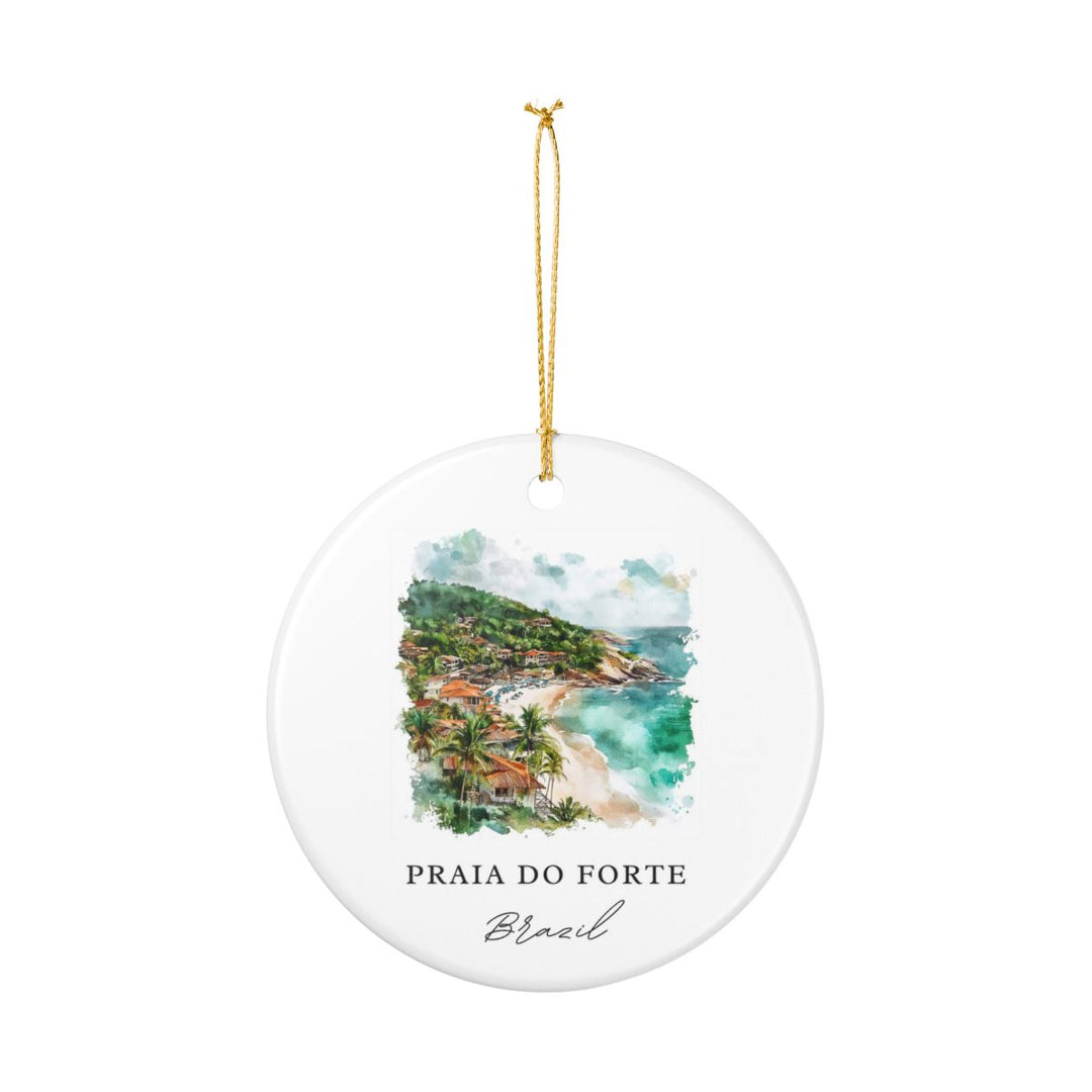 Praia Do Forte Brazil Ornament | Christmas Travel Souvenir Gift