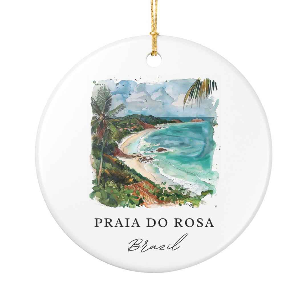 Praia Do Rosa Ornament: Unique Praia Do Rosa Souvenir, Praia Do Rosa Xmas Decor, and Authentic Praia Do Rosa Gift