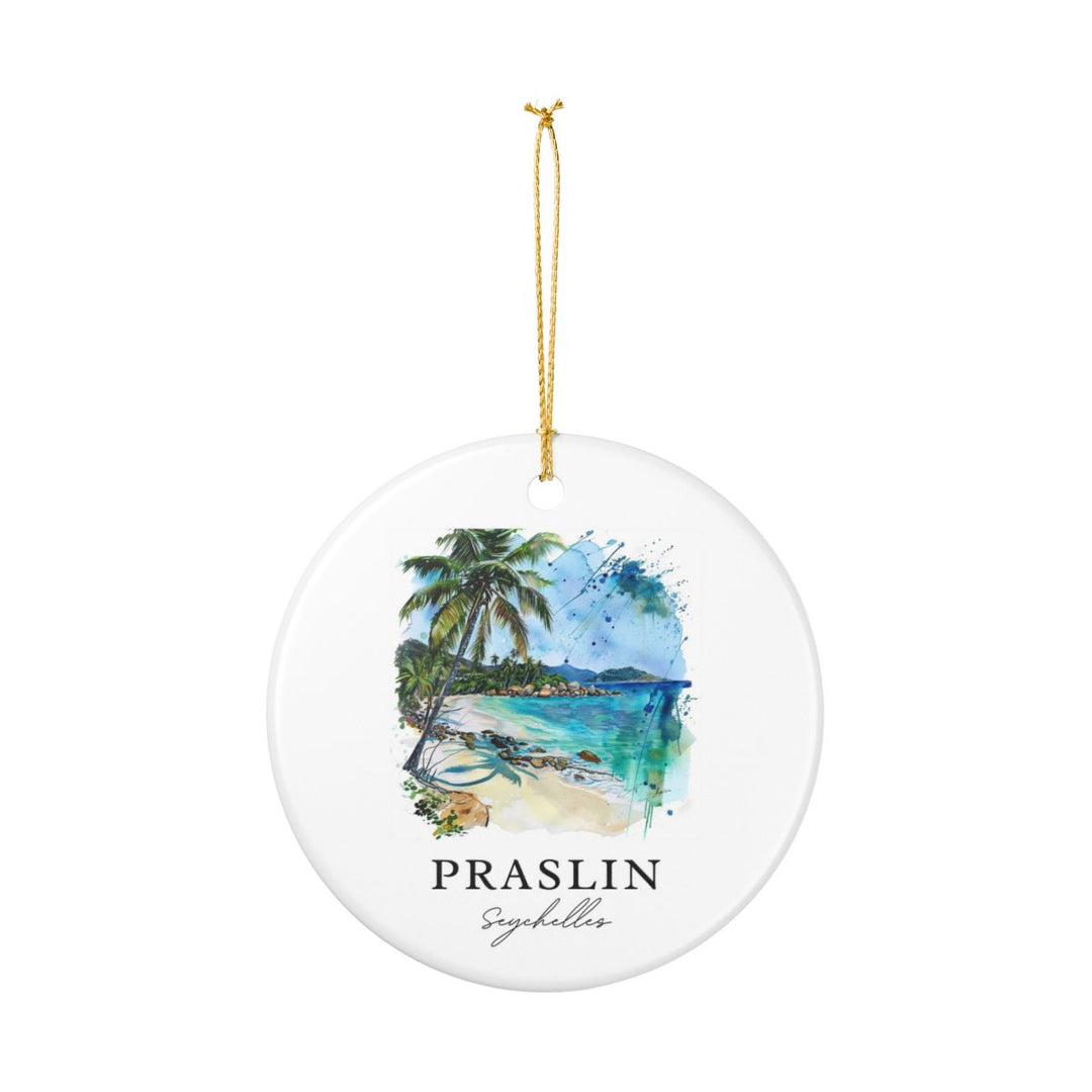 Praslin Seychelles Ornament: Unique Praslin Seychelles Souvenir, Praslin Seychelles Xmas Decor, and Authentic Praslin Seychelles Gift