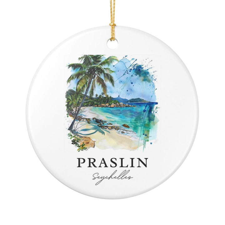 Praslin Seychelles Ornament: Unique Praslin Seychelles Souvenir, Praslin Seychelles Xmas Decor, and Authentic Praslin Seychelles Gift