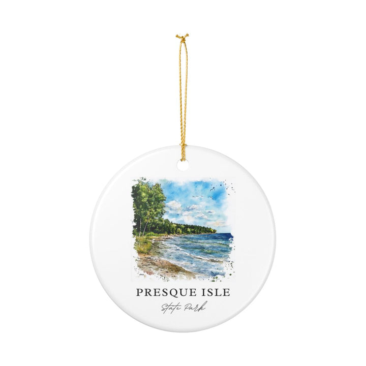 Presque Isle Pennsylvania USA Ornament: Unique Presque Isle Souvenir, Presque Isle Pennsylvania Xmas Decor, and Authentic Presque Isle Gift