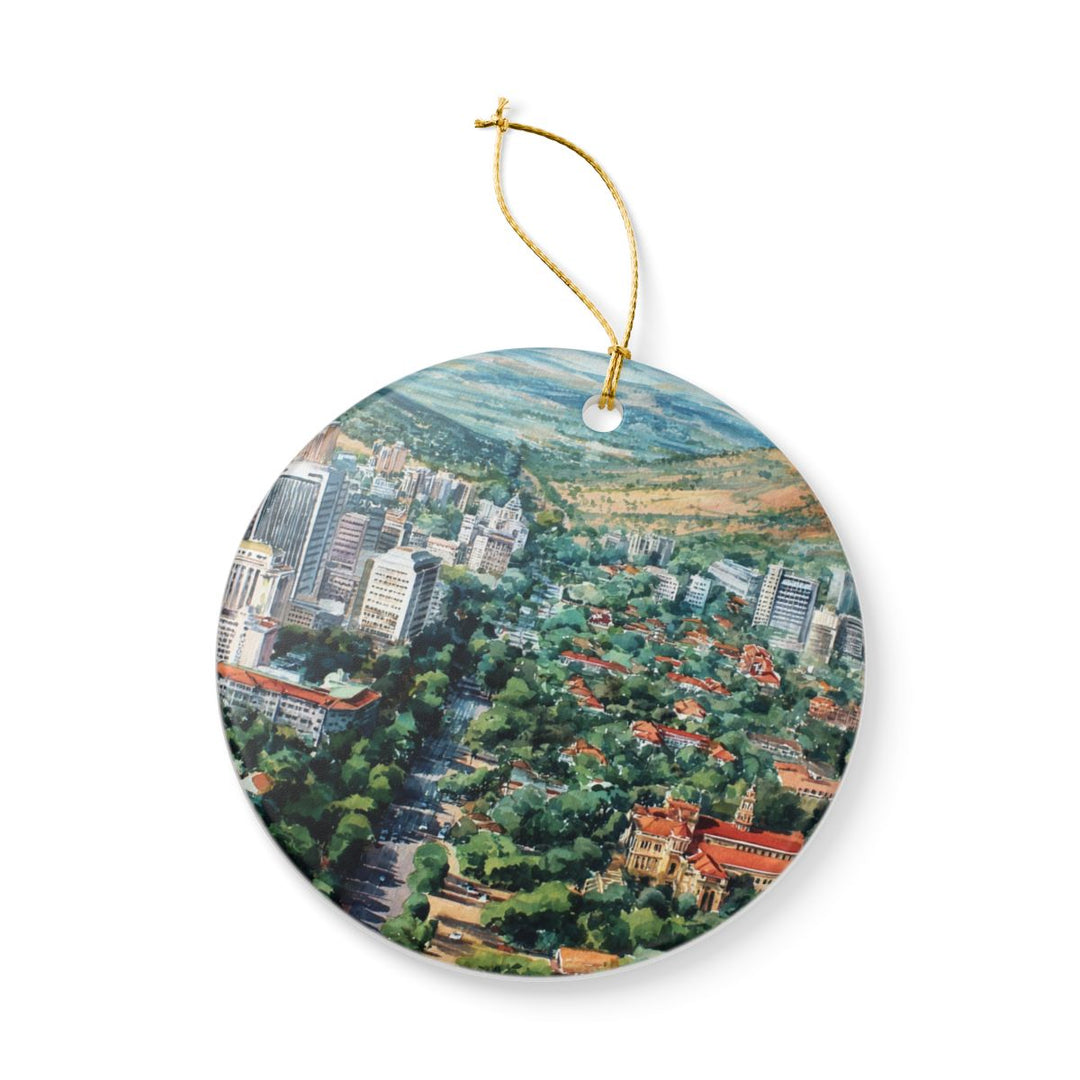 Pretoria South Africa Ornament: Unique Pretoria Souvenir, Pretoria South Africa Xmas Decor, and Authentic Pretoria Gift